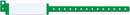 Medical Id Solutions 12" Vinyl Wristband - Imprinter  Vinyl, Custom Printed, Green, 500/bx