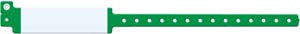 Medical Id Solutions 12" Vinyl Wristband - Imprinter  Vinyl, Custom Printed, Green, 500/bx