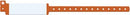 Medical Id Solutions 12" Vinyl Wristband - Imprinter  Vinyl, Custom Printed, Orange, 500/bx