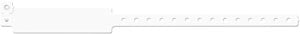 Medical Id Solutions 12" Vinyl Wristband - Write-On  Vinyl, Custom Printed, White, 500/bx