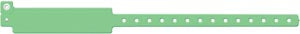 Medical Id Solutions 12" Vinyl Wristband - Write-On  Vinyl, Custom Printed, Green, 500/bx