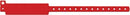 Medical Id Solutions 12" Vinyl Wristband - Write-On  Vinyl, Custom Printed, Red, 500/bx