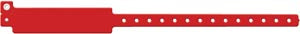 Medical Id Solutions 12" Vinyl Wristband - Write-On  Vinyl, Custom Printed, Red, 500/bx