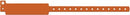 Medical Id Solutions 12" Vinyl Wristband - Write-On  Vinyl, Custom Printed, Orange, 500/bx