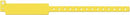 Medical Id Solutions 12" Vinyl Wristband - Write-On  Vinyl, Custom Printed, Yellow, 500/bx