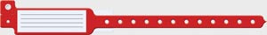 Medical Id Solutions Insert Vinyl Wristbands  , Adult/ Pediatric, 10", Insert Vinyl, Custom Prin