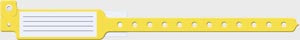 Medical Id Solutions Insert Vinyl Wristbands  , Adult/ Pediatric, 10", Insert Vinyl, Custom Prin