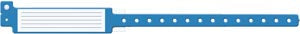 Medical Id Solutions Insert Vinyl Wristbands  , Adult, 12", Insert Vinyl, Custom Printed, Blue,