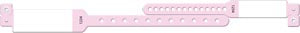 WRISTBAND 2 PRT MOM-BABY SETIMPRINTER PINK 150/BX