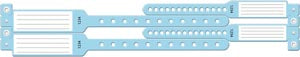 WRISTBAND 4 PRT MOM-BABY SETINSERT BLU 100/BX