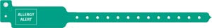 Medical Id Solutions Tri-Laminate Alert Wristbands  Adult/ Pediatric, 10", Tri-Laminate, Allergy Alert