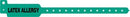 Medical Id Solutions Tri-Laminate Alert Wristbands  Adult/ Pediatric, Tri-Laminate, Latex Allergy, Gre