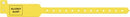 Medical Id Solutions Tri-Laminate Alert Wristbands  Adult/ Pediatric, Tri-Laminate, Fall Risk, Yellow,