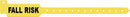 Medical Id Solutions Tri-Laminate Alert Wristbands  Adult/ Pediatric, Tri-Laminate, Fall Risk, Yellow,