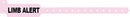 Medical Id Solutions Tri-Laminate Alert Wristbands  Adult/ Pediatric, Tri-Laminate, Limb Alert, Pink,