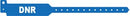 Medical Id Solutions Tri-Laminate Alert Wristbands  Adult, Tri-Laminate, DNR, Blue, 500/bx