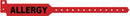 Medical Id Solutions Tri-Laminate Alert Wristbands  Adult, Tri-Laminate, Allergy, Red, 500/bx