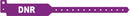 Medical Id Solutions Tri-Laminate Alert Wristbands  Adult, Tri-Laminate, DNR, Purple, 500/bx