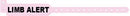 Medical Id Solutions Tri-Laminate Alert Wristbands  Adult, Tri-Laminate, Limb Alert, Pink, 500/bx