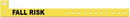 Medical Id Solutions Tri-Laminate Alert Wristbands  L Shape, Tri-Laminate, Fall Risk, Yellow, 500/bx