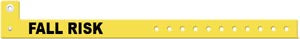 Medical Id Solutions Tri-Laminate Alert Wristbands  L Shape, Tri-Laminate, Fall Risk, Yellow, 500/bx