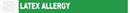 Medical Id Solutions Tyvek Wristbands  Tyvek , 1", Latex Allergy, Green, 1000/bx