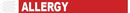 Medical Id Solutions Tyvek Wristbands  Tyvek , 1", Allergy, Red, 1000/bx