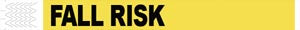 Medical Id Solutions Tyvek Wristbands  Tyvek , 1", Fall Risk, Yellow, 1000/bx
