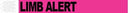 Medical Id Solutions Tyvek Wristbands  Tyvek , 1", Lim Alert, Pink, 1000/bx