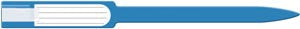 Medical Id Solutions 10" Self Adhesion Insert Wristbands - Soft Vinyl  Custom Printed, Blue, 250/bx