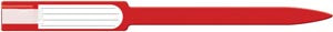 Medical Id Solutions 10" Self Adhesion Insert Wristbands - Soft Vinyl  Custom Printed, Red, 250/bx