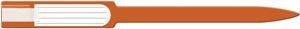 Medical Id Solutions 10" Self Adhesion Insert Wristbands - Soft Vinyl  Custom Printed, Orange, 250/bx