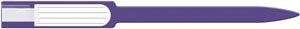 Medical Id Solutions 10" Self Adhesion Insert Wristbands - Soft Vinyl  Custom Printed, Purple, 250/bx