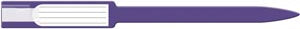 Medical Id Solutions 10" Self Adhesion Insert Wristbands - Soft Vinyl  Sealing, Custom Printed, Purple, 250/bx
