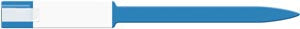 Medical Id Solutions 10" Soft Vinyl Wristband - Imprinter  Adhesion, Custom Printed, Blue, 250/bx