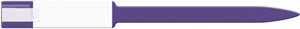Medical Id Solutions 10" Soft Vinyl Wristband - Imprinter  Adhesion, Custom Printed, Purple, 250/bx
