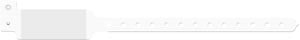 Medical Id Solutions 10" Tri-Laminate Wristband - Imprinter  Tri-Laminate, Custom Printed, White, 500/bx