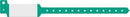 Medical Id Solutions 10" Tri-Laminate Wristband - Imprinter  Tri-Laminate, Custom Printed, Green, 500/bx