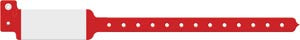 Medical Id Solutions 10" Tri-Laminate Wristband - Imprinter  Tri-Laminate, Custom Printed, Red, 500/bx