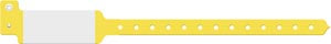 Medical Id Solutions 10" Tri-Laminate Wristband - Imprinter  Tri-Laminate, Custom Printed, Yellow, 500/bx