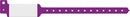 Medical Id Solutions 10" Tri-Laminate Wristband - Imprinter  Tri-Laminate, Custom Printed, Purple, 500/bx
