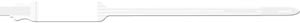 Medical Id Solutions 10" Tri-Laminate Wristband - Imprinter  Tri-Laminate, Self Adhesion, White, 250/bx