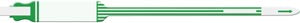Medical Id Solutions 10" Tri-Laminate Wristband - Imprinter  Tri-Laminate, Self Adhesion, Green, 250/bx