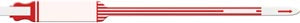 Medical Id Solutions 10" Tri-Laminate Wristband - Imprinter  Tri-Laminate, Self Adhesion, Red, 250/bx