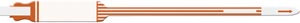 Medical Id Solutions 10" Tri-Laminate Wristband - Imprinter  Tri-Laminate, Self Adhesion, Orange, 250/bx