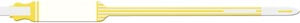 Medical Id Solutions 10" Tri-Laminate Wristband - Imprinter  Tri-Laminate, Self Adhesion, Yellow, 250/bx