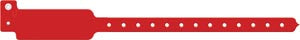 WRISTBAND TRI-LAMNT 10 PED-ADWRITE-ON RED 500/BX