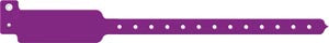 WRISTBAND TRI-LAMNT 10 PED-ADWRITE-ON PURP 500/BX