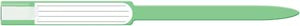 Medical Id Solutions 12" Self Adhesion Insert Wristbands - Soft Vinyl  Custom Printed, Green, 250/bx