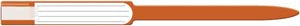 Medical Id Solutions 12" Self Adhesion Insert Wristbands - Soft Vinyl  Custom Printed, Orange, 250/bx